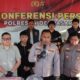 Wakapolresta Denpasar AKBP I Ketut Widiarta memimpin konferensi pers pengungkapan kasus pembunuhan di Denpasar.