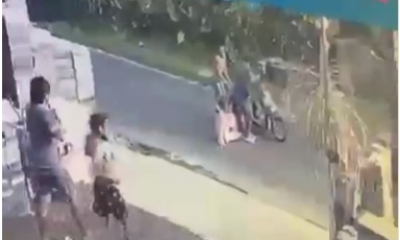 Rekaman CCTV memperlihatkan aksi penjambretan yang terjadi di wilayah Ubud, Gianyar