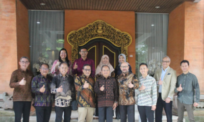 Gubernur Bali Wayan Koster menerima audiensi Prof. Hammam Riza bersama jajaran panitia ICANN87 di Jayasabha, Denpasar.