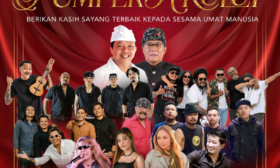 Konser Tumpek Krulut di Panggung Terbuka Ardha Candra, Taman Budaya Provinsi Bali, dalam rangka pelayanan kesehatan gratis se-Bali.