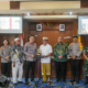 Walikota Denpasar I Gusti Ngurah Jaya Negara bersama Forkopimda menerima kunjungan kerja Bupati Bangka Barat Markus di Kantor Walikota Denpasar, Kamis (30/7).