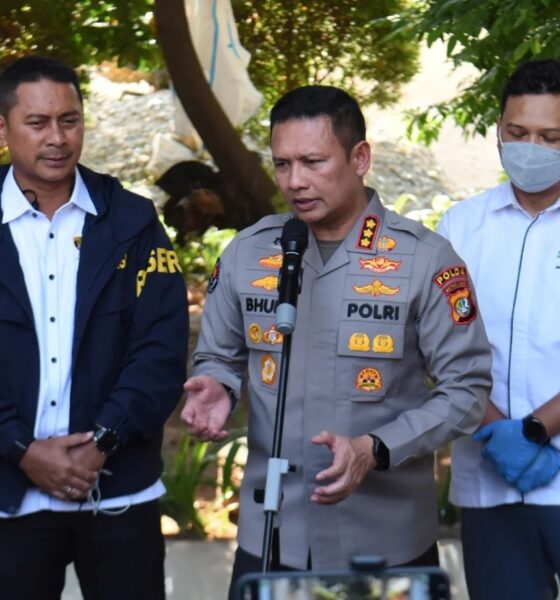 Kabid Humas Polda Metro Jaya Kombes Pol. Budi Hermanto memberikan keterangan kepada media terkait pelimpahan tersangka Don Ritto.