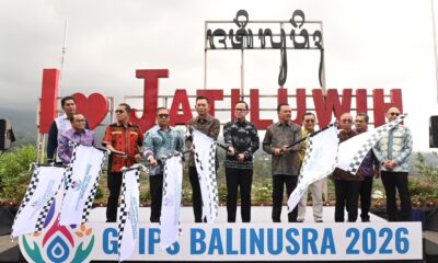 Suasana Gerakan Pengendalian Inflasi dan Pangan Sejahtera (GPIPS) Balinusra 2026 di Subak Jatiluwih, Kabupaten Tabanan.