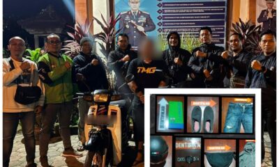 Terduga pelaku pencurian dengan modus congkel sadel sepeda motor diamankan Unit Reskrim Polsek Blahbatuh bersama barang bukti.