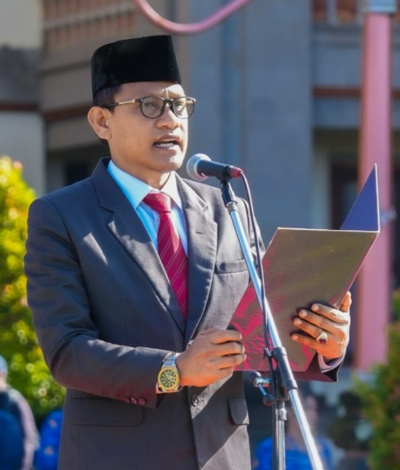 Kepala BKPSDM Kabupaten Badung I Wayan Putra Yadnya saat ditemui di Kantor BKPSDM Puspem Badung terkait persiapan sistem E-Kinerja ASN.