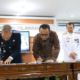 Walikota Denpasar I Gusti Ngurah Jaya Negara menandatangani MoU dengan BPSDMP Kementerian Perhubungan di Politeknik Ilmu Pelayaran Semarang, Jumat (31/7).