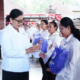 Ketua TP Posyandu Putri Koster menghadiri Aksi Sosial TP Posyandu Provinsi Bali dan memberikan pembinaan kepada kader Posyandu di Badung.