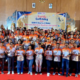 Direktur Utama BPR Kanti Made Arya Amitaba memberikan keterangan kepada awak media saat KANTI Family Gathering 2026 di Aula Taman Asoka, UNHI Denpasar