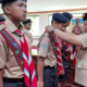 Ketua Kwarcab Gerakan Pramuka Gianyar Gus Bem melepas peserta Jambore Nasional 2026 di Ruang Sidang Utama Kantor Bupati Gianyar
