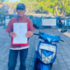 Sepeda motor Honda Beat milik korban curanmor yang ditemukan warga di kawasan Pantai Lembeng, Sukawati, Kabupaten Gianyar.