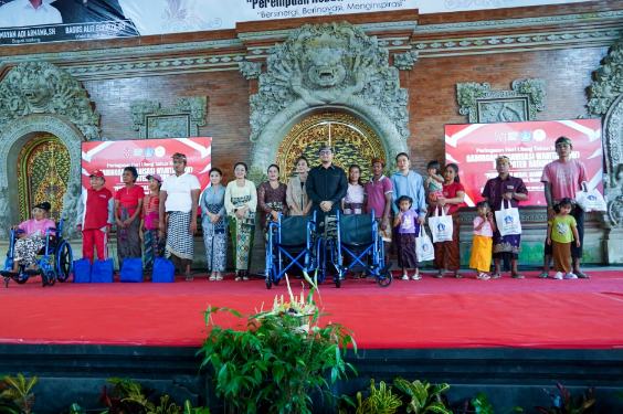 Wakil Bupati Badung Bagus Alit Sucipta menghadiri HUT ke-3 GOW Kabupaten Badung di Gedung Balai Budaya, Desa Punggul.