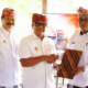Bupati Tabanan I Komang Gede Sanjaya melantik Direktur BLUD Taman Budaya di Wantilan Singasana RJ Bupati.