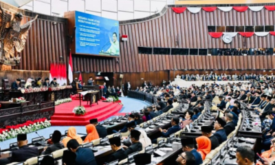 Presiden Prabowo Subianto menyampaikan pidato Keterangan Pemerintah atas RUU APBN 2027 di Rapat Paripurna DPR RI, Jakarta.