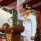Walikota Denpasar Jaya Negara menjadi Inspektur Upacara peringatan HUT Ke-81 Kemerdekaan RI di Lapangan Lumintang, Denpasar.