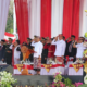 Gubernur Bali Wayan Koster memimpin upacara peringatan HUT Ke-81 Kemerdekaan RI di Lapangan Niti Mandala Renon, Denpasar.