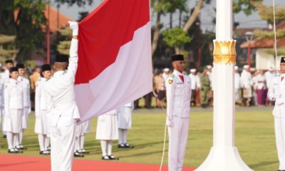 Pemerintah Kabupaten Gianyar menggelar Upacara Peringatan HUT Ke-81 Kemerdekaan RI di Alun-alun Gianyar.