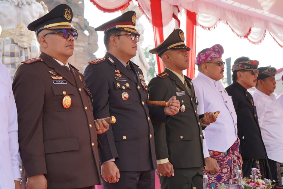 Kapolres Gianyar Hadiri Upacara HUT RI