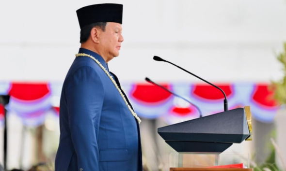 Presiden Prabowo Pimpin Upacara HUT RI di Istana