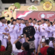 Wakil Gubernur Bali Nyoman Giri Prasta hadir bersama anggota Paskibraka, pelatih, dan orang tua dalam acara ramah tamah di Gedung Wanita Narigraha, Denpasar.