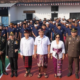 Bupati Jembrana I Made Kembang Hartawan menyerahkan Remisi Umum kepada warga binaan di Rumah Tahanan Negara Kelas IIB Negara.
