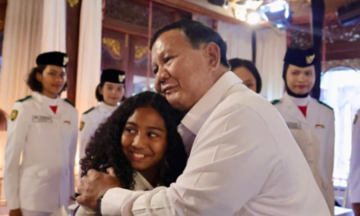 Presiden Prabowo terima petugas upacara HUT RI