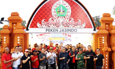 Bupati Tabanan I Komang Gede Sanjaya menghadiri pelaksanaan Peken Jasindo Tahun 2026 di Taman Bung Karno – Garuda Wisnu Singasana, Tabanan.
