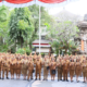 Sekda Kota Denpasar I Gusti Ngurah Eddy Mulya memimpin apel disiplin di lingkungan Setda Kota Denpasar.