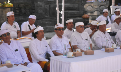 Walikota Denpasar I Gusti Ngurah Jaya Negara menghadiri Upacara Pujawali Jelih di Pura Panti Pasek Gaduh Sesetan.