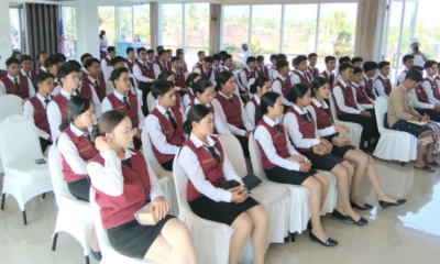 Kepala Bidang Pengembangan Budaya Politik Kesbangpol Buleleng Ketut Simbayasa membuka Sosialisasi Pusat Pendidikan Wawasan Kebangsaan di Kampus HI Singaraja.