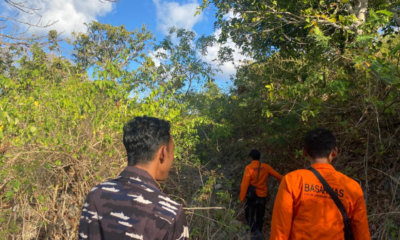 Tim SAR gabungan melaksanakan pencarian lansia hilang di Dusun Semaya, Desa Suana, Kecamatan Nusa Penida, Klungkung.