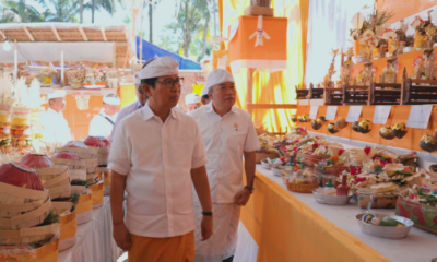 Bupati Badung I Wayan Adi Arnawa menghadiri Karya Atma Wedana, Pitra Yadnya, dan Metatah Massal krama Desa Adat Balangan di Kecamatan Mengwi.