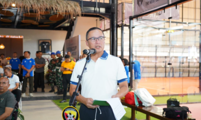 Pangdam IX/Udayana Mayjen TNI Piek Budyakto membuka Turnamen Padel Piala Pangdam IX/Udayana di City Padel Bali, Denpasar.