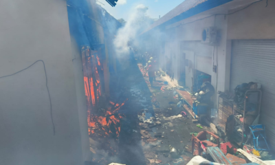 Dua Toko di Jalan Kendedes Kuta Terbakar