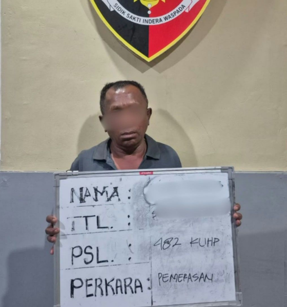 Terduga pelaku pemalakan yang diamankan Polsek Denpasar Timur terkait aksi viral di Jalan IB Mantra.