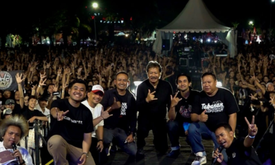 Suasana penutupan Festacation 1.0 dengan parade budaya dan tenant UMKM di Panggung Garuda Wisnu Singasana - Taman Bung Karno Tabanan.