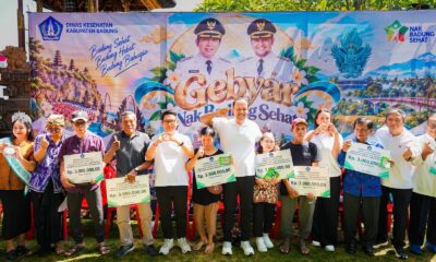Bupati Adi Arnawa bersama Wabup Bagus Alit Sucipta membuka Gebyar GENTA 2026 di Desa Dalung