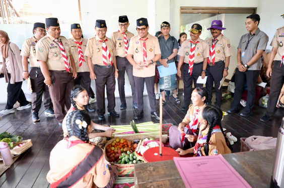Wakil Walikota Denpasar I Kadek Agus Arya Wibawa selaku Ketua Kwarcab Gerakan Pramuka Kota Denpasar membuka rangkaian Bulan Bakti Hari Pramuka Ke-65 Tahun 2026 di Gedung Dharma Negara Alaya, Selasa (1/9).