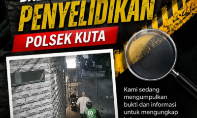 Tangkapan layar video dugaan aksi penjambretan kalung emas dengan korban warga negara Australia yang viral di media sosial di kawasan Legian, Kuta, Badung.
