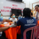Bunda PAUD Kabupaten Badung Nyonya Rasniathi Adi Arnawa saat menghadiri Safari Kesehatan dan peluncuran program SIGAP EMAS di Lapas Perempuan Kelas IIA Kerobokan, Kamis (3/9).