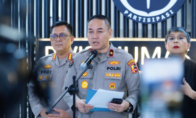 Karo Penmas Divhumas Polri Brigjen Pol. Trunoyudo Wisnu Andiko memberikan keterangan pers terkait penanganan karhutla di Jakarta