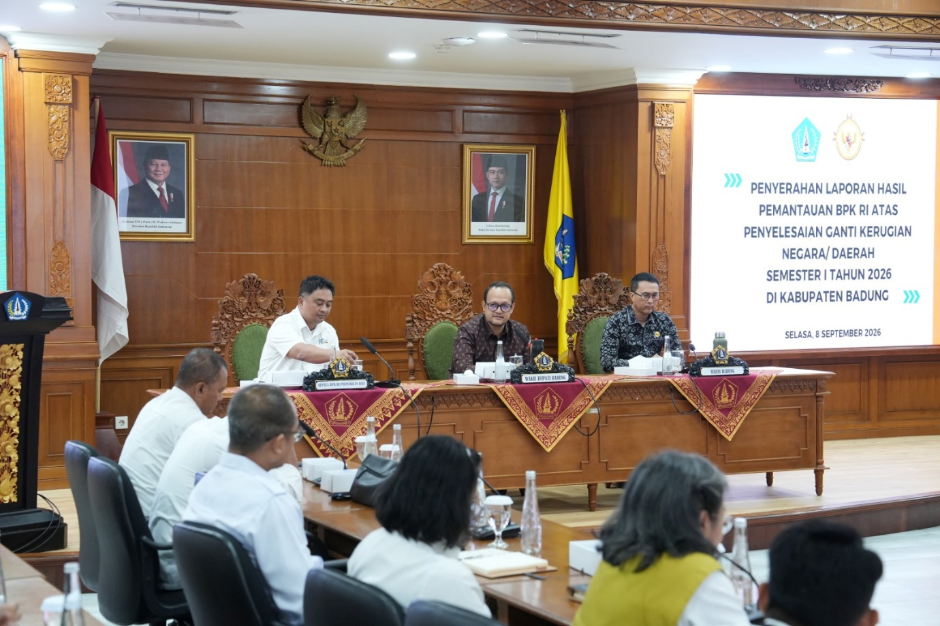 Wabup Badung Terima LHP BPK RI Perwakilan Bali