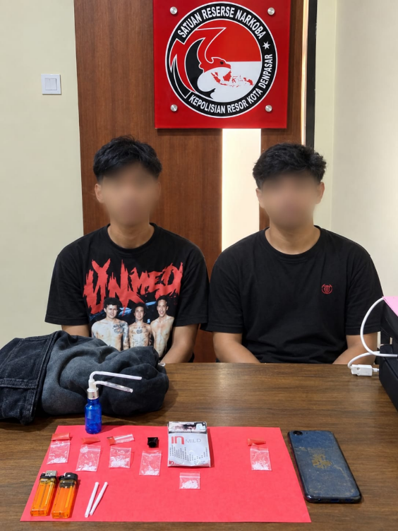 Polresta Denpasar Amankan Dua Pengedar Sabu