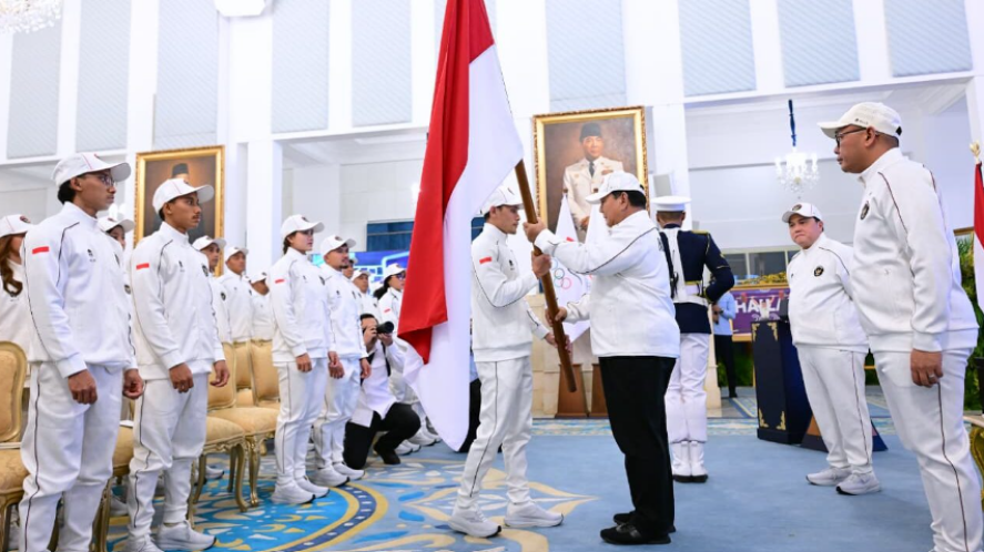 Presiden Prabowo Lepas Kontingen Indonesia