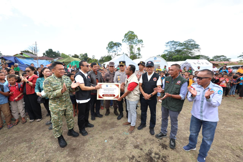 Penyaluran Bantuan Pemkot Denpasar untuk Korban Gempa Manggarai