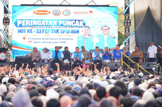 Kapolri Hadiri HUT FSP TSK KSPSI AGN