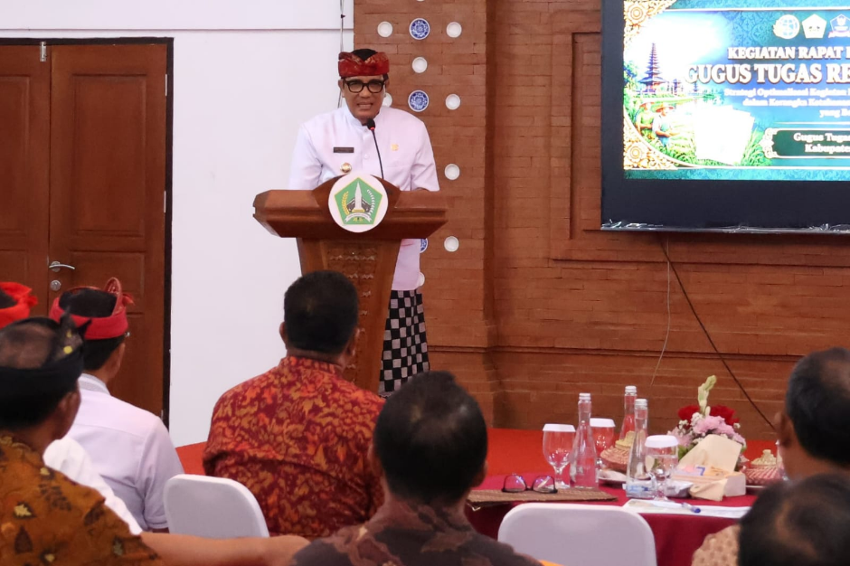 Bupati Sanjaya Buka Rakor GTRA Kabupaten Tabanan