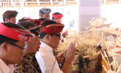 Bupati Sanjaya Hadiri Persiapan Ngaben Bersama Desa Mojan