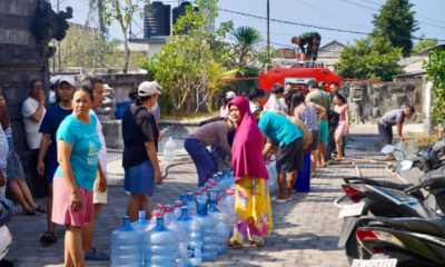 Kodam IX/Udayana Salurkan Air Bersih di Kelurahan Benoa