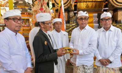 Pemkot Denpasar Ngaturang Bhakti Penganyar di Songan