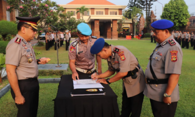 Kapolresta Denpasar Pimpin Sertijab Kasat Polairud dan Pamobvit